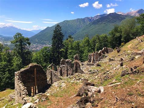 prada bellinzona tessin|The ruins of the Prada's village, Bellinzona .